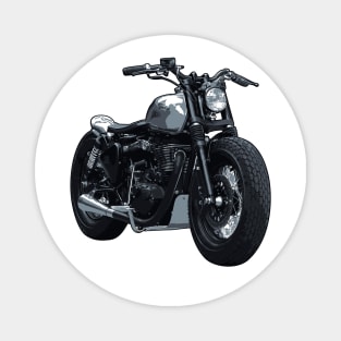 Classic 500 Bike Custom Bobber Illustration Magnet